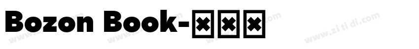 Bozon Book字体转换